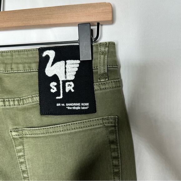 SANDRINE ROSE Skinny Jeans in Army NWT in Size 27 - Picture 6 of 7